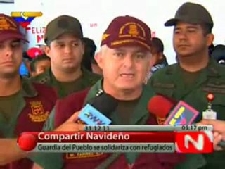 (VIDEO) Guardia del Pueblo compartió fin de año con familias de refugio en Guarenas