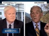 Ron Paul on Hardball - Talking About Freedom Of Choice And Individual Liberty - May 13th