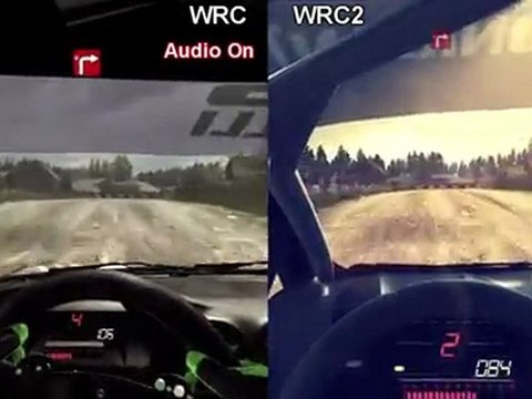 WRC vs WRC 2 - Finland Rally Stage Comparison