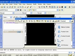 Learn AutoCAD 2007 2D تعليم اوتوكاد - شرائط الأدوات