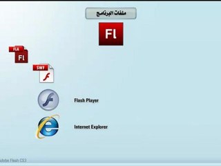 Learn Flash تعليم فلاش سي اس 3 - التعرف على ملفات البرنامج
