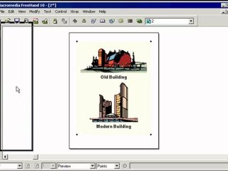 Learn Freehand 10 تعليم فري هاند - واجهة البرنامج