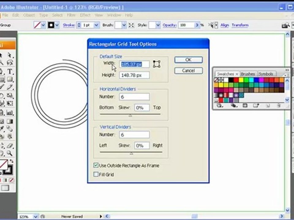 Learn Illustrator CS3 تعليم اليستريتور - أدوات رسم الأشكال