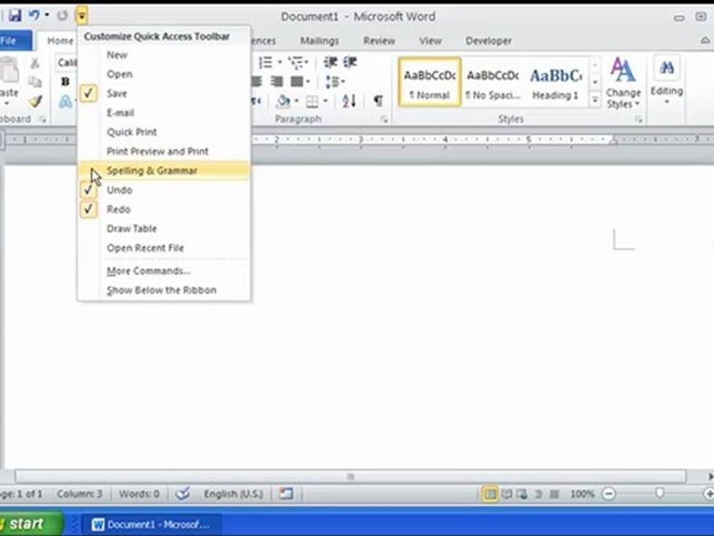 شرح واجهة البرنامج Word 2010 تعليم وورد Video Dailymotion