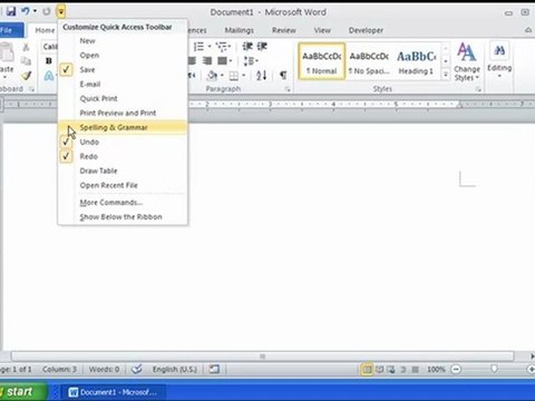 شرح واجهة البرنامج - Word 2010 تعليم وورد