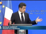 Nouvel an : Sarkozy rend hommage aux forces de sécurité