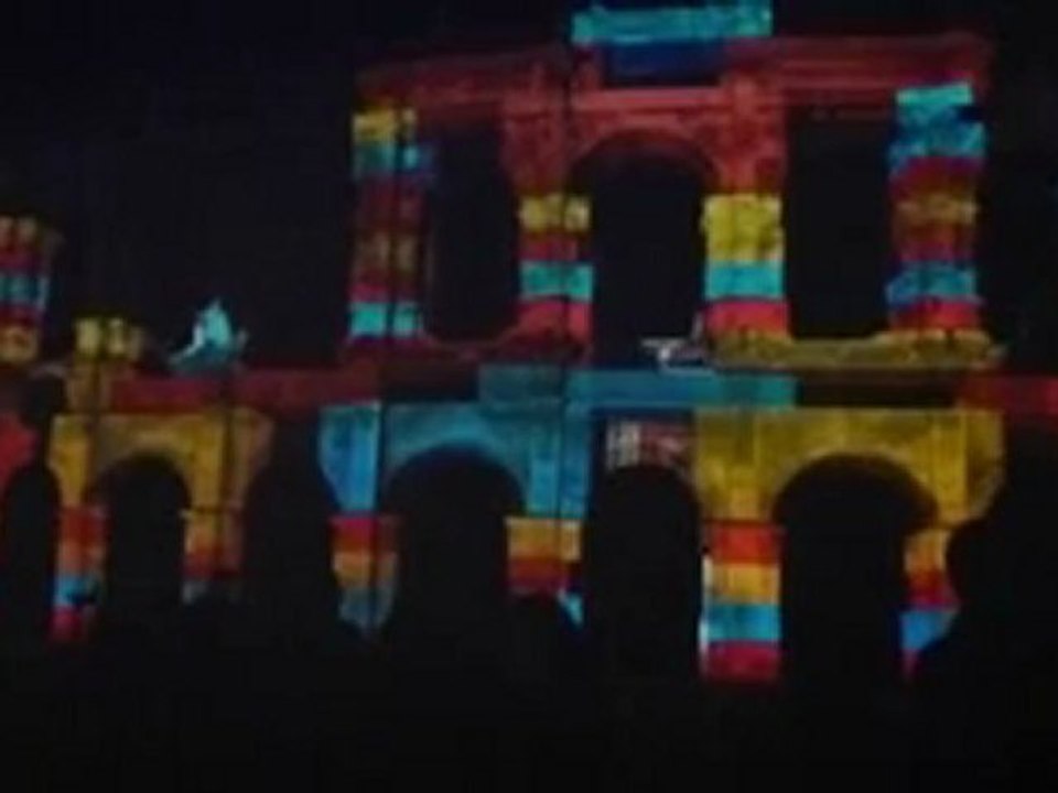 Théâtre d'image Arènes de Nîmes Noel 2011