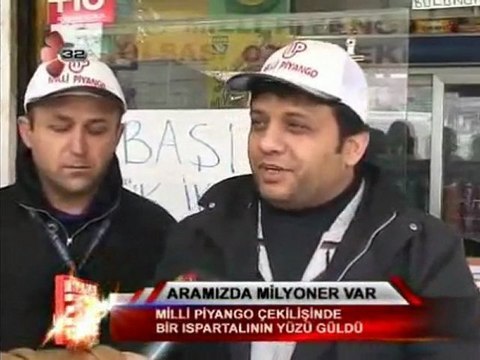 31 Aralık 2011 Milli Piyango Büyük İkramiye Isparta ya çıktı
