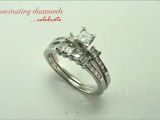 Princess Cut Diamond Wedding Channel-set Ring With Matching Band