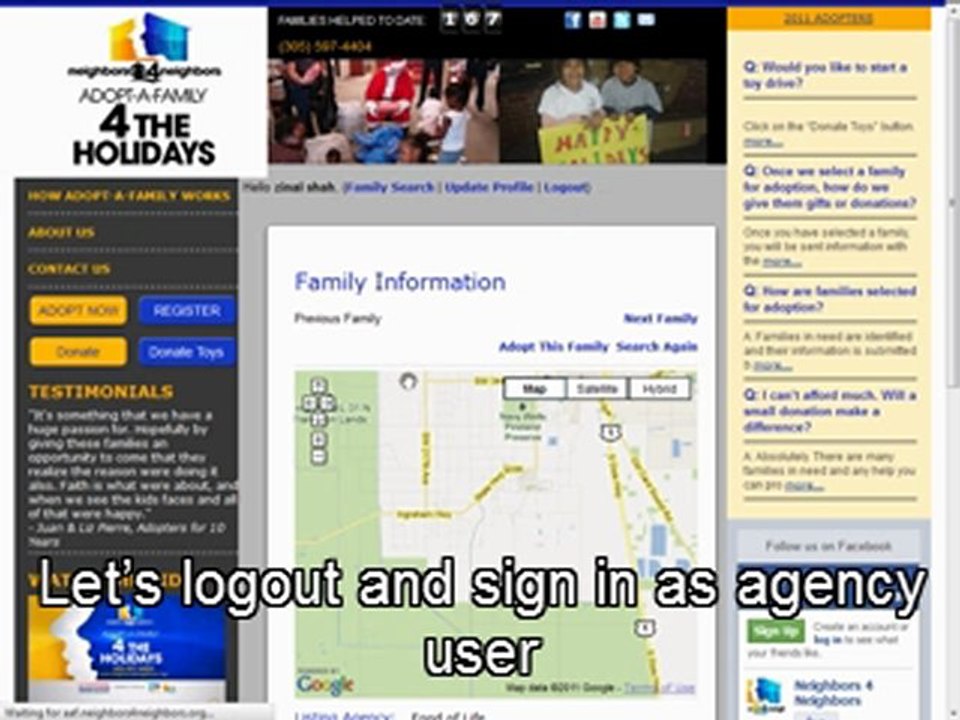 Joomla Website Development - Adopt Family at Nichetech Computer Solutions