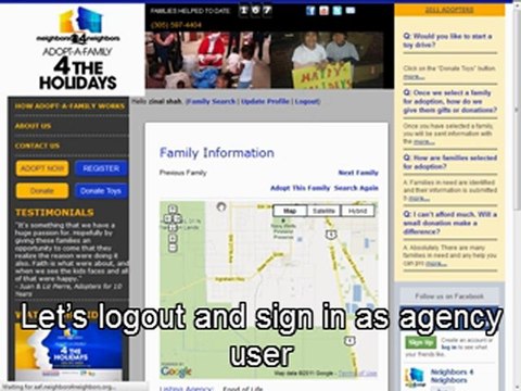 Joomla Website Development - Adopt Family at Nichetech Computer Solutions