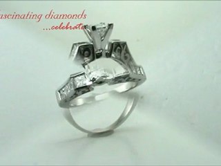 Princess Cut Diamond Engagement Ring Set In Channel Setting