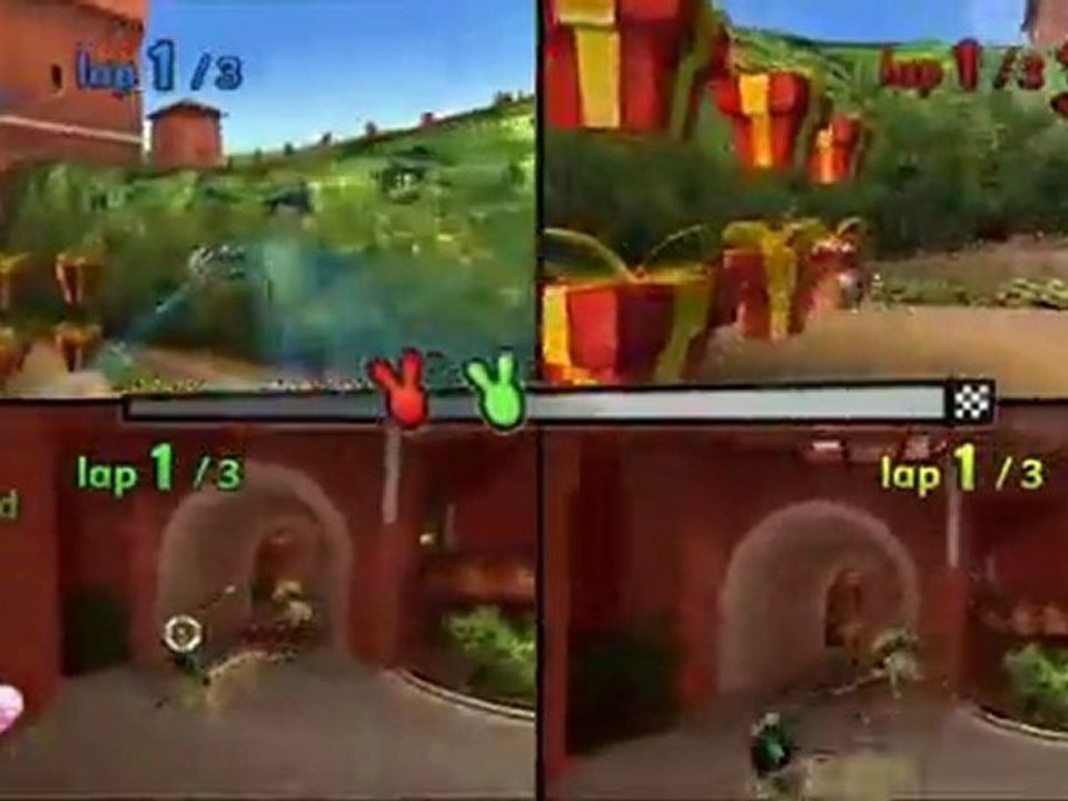 The Lapins Crétins : Retour vers le passé (WII) - Gameplay 01