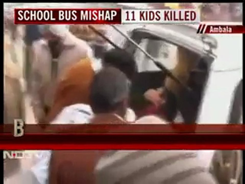 11 children die in school bus accident in Ambala