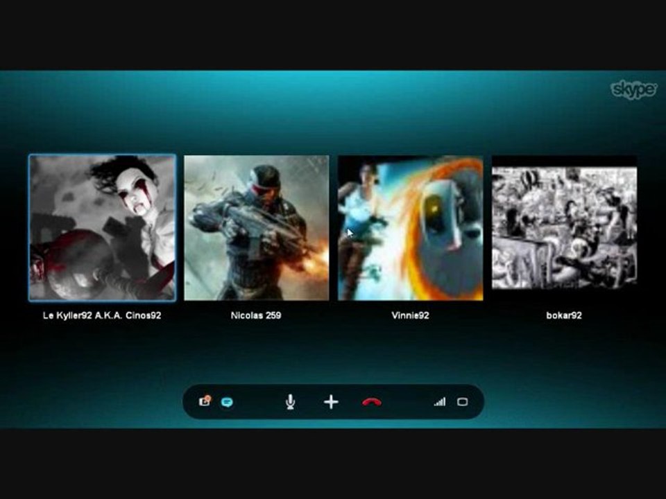 une conversation sur skype avec ses amis devient un délire