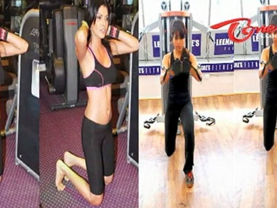 Namitha - Sameera Reddy's hot Gym Collection