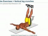 Vertical Leg Crunches - upper abs exercise