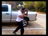 Tutorial on how to get in a truck in some Skinny Jeans Swagged up