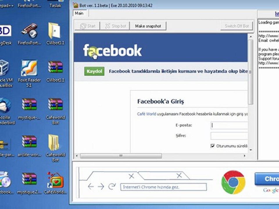 Cafeworld  Bot (Updated) -  %100 work