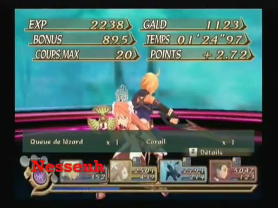 Tales of Symphonia 2 - Attaque spéciale combo Emil mode "normal" et Marta.