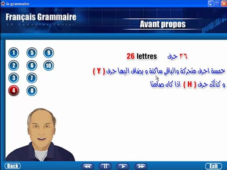 Learn French تعليم اللغة الفرنسية دليل الفرنسية برنامج شرح قواعد اللغة الفرنسية - الاسماء والحروف