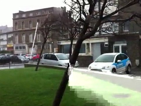 Fort coup de vent à Boulogne-sur-Mer (Pas-de-Calais)