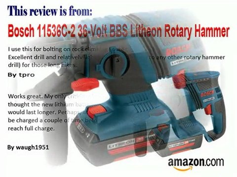 Bosch 11536C-2 36-Volt BBS Litheon Rotary Hammer