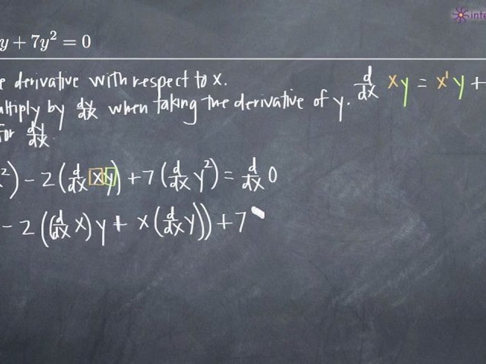 Implicit Differentiation Example 4