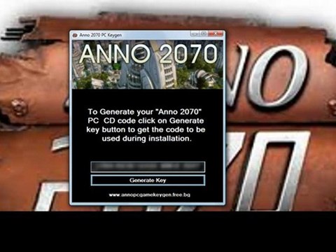 Anno 2070 PC game free Keygen + crack download