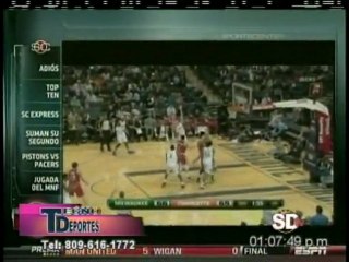 1era Parte Programa TECNODEPORTES - Jugada 26 de Diciembre 2011 en Coliseo La Puerta del Sur en San Cristobal, Rep. Dominicana.-