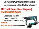 Makita HR2475X2 1-Inch Rotary Hammer (includes free GA4530 4-1/2-Inch Grinder)