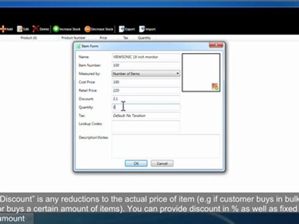 TradeMeters POS Stock Module Inventory Management-Add Item and Its Attributes