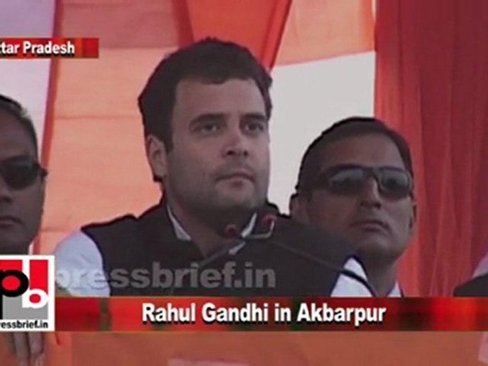 Congress Leader Rahul Gandhi in Akbarpur (U.P) Part 6