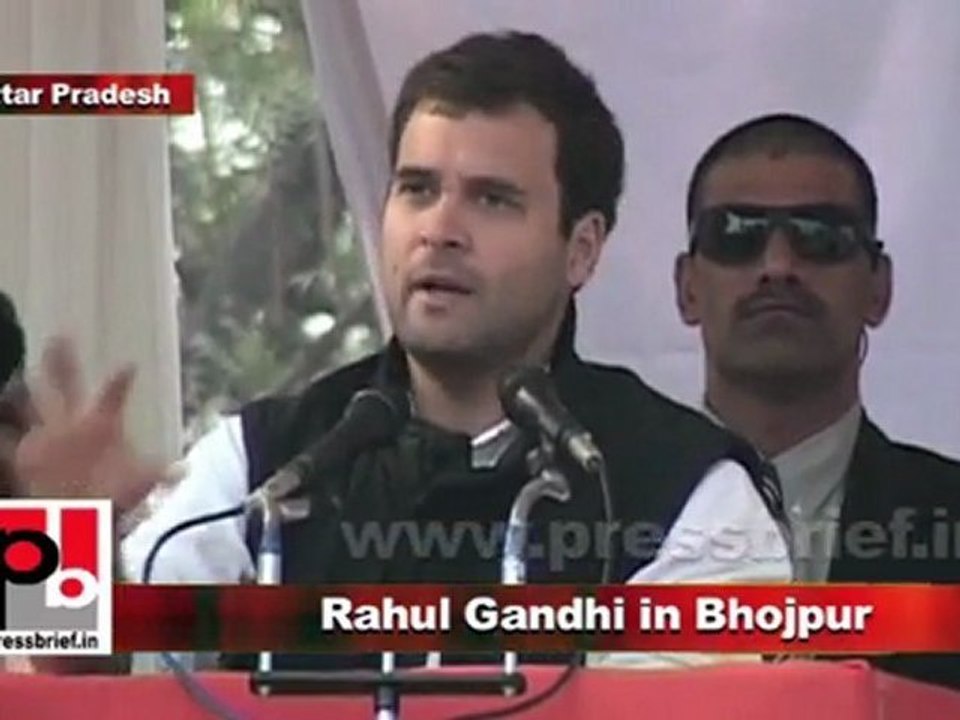Congress Leader Rahul Gandhi in Bhojpur (U.P) Part 2