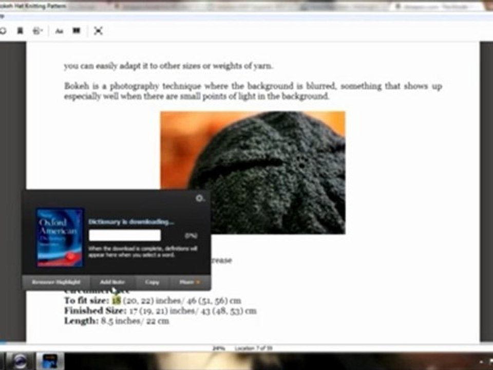Use the Kindle App on Your Computer for Knitting Patterns