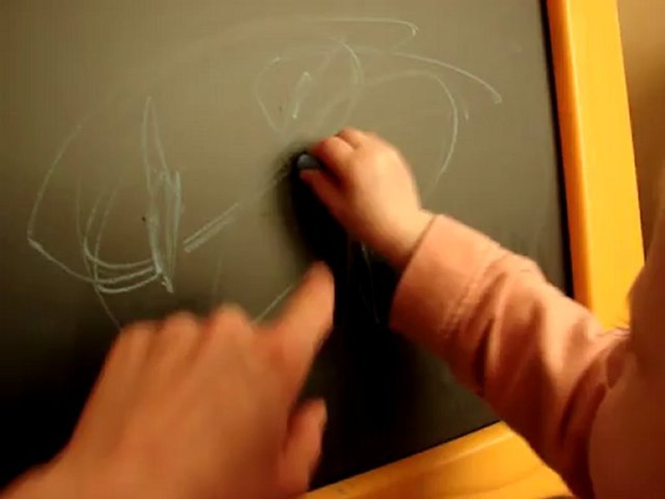 Clémence dessine son papa