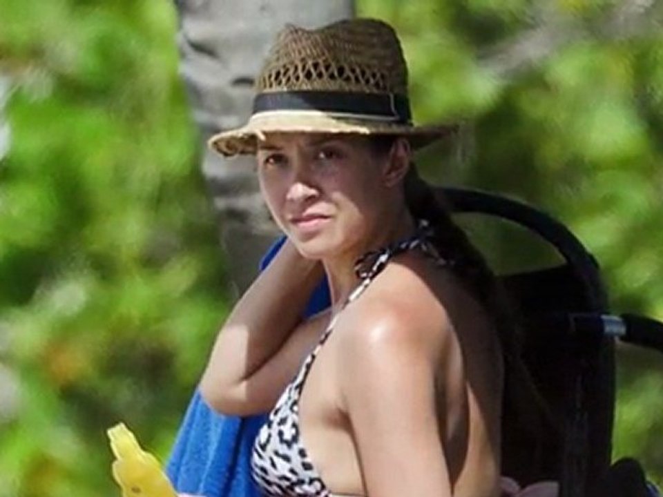 Myleene Klass Shows Off Her Bikini Body in Barbados