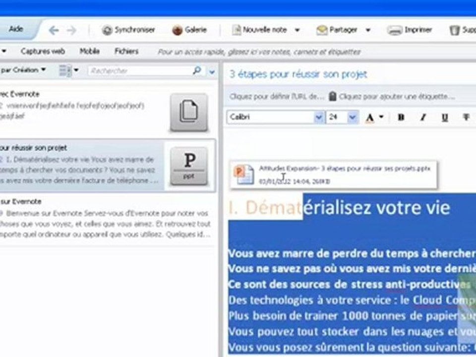 Introduction à Evernote