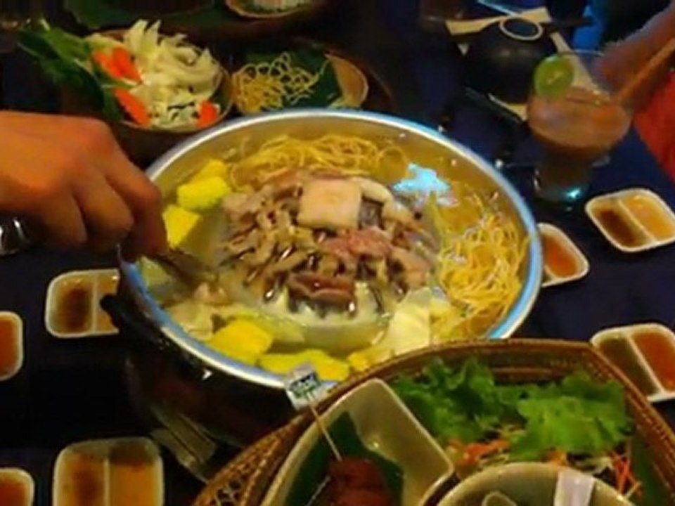 20111231クメール式BBQで晩ごはん