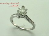 Heart Shape Diamond Intertwined Channel Setting Engagement Ring