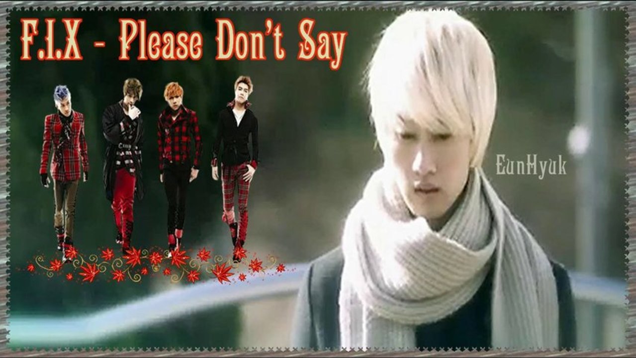 F.I.X - Please Don't Say [German sub] MV