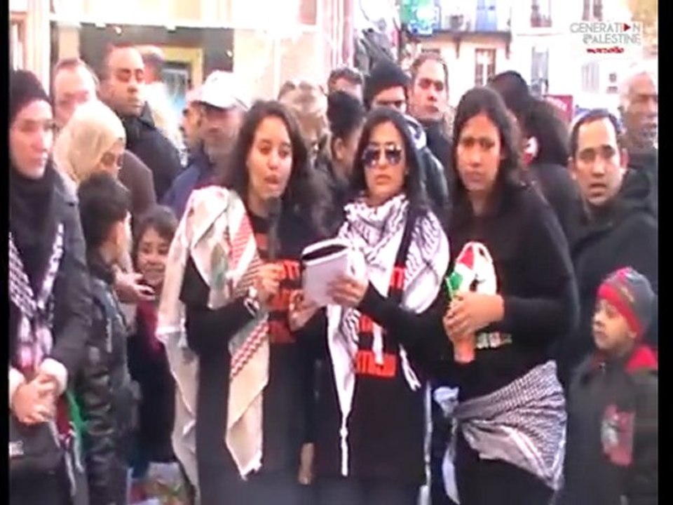 FLASH MOB DABKE - Marseille aux rythmes Palestiniens 17 décembre 2011