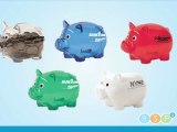Custom Promotional Piggy Banks Printed w/Logo