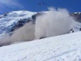 Huge rockfall on Mount Rainier