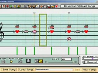 Ghostbusters on Mario Paint Composer