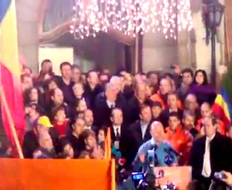 EXCLUSIV Discursul de victorie al lui Traian Basescu. Ora 21.00, 6 Decembrie 2009