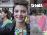 Street style vidéo de Juliette  au plus grand défilé du monde aux Galeries Lafayette