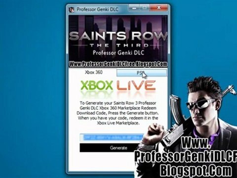 Get Free Saints Row The Third Professor Genki DLC
