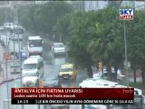 Antalya İçin Fırtına Uyarısı