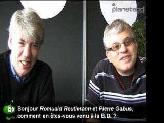 Romuald Reutimann et Pierre Gabus en interview pour PlaneteBD.com